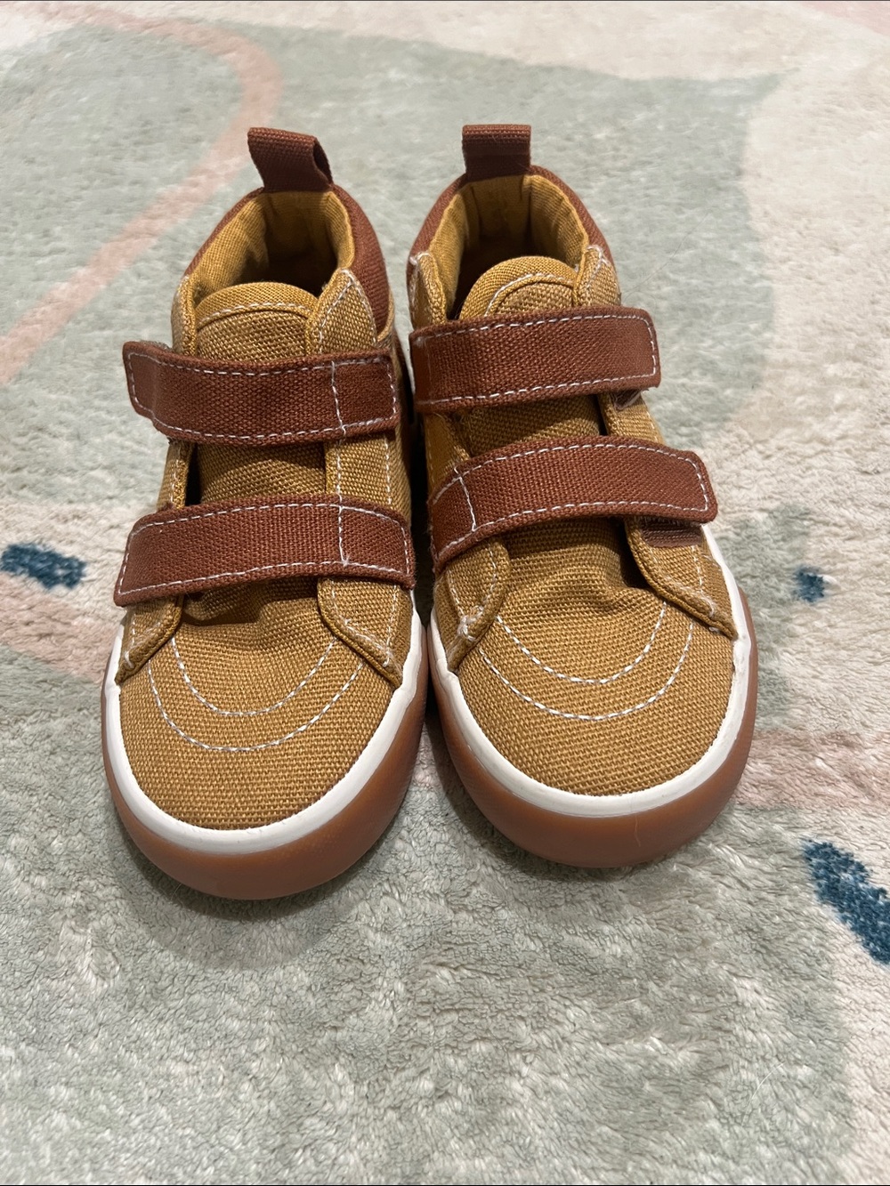 Barely Worn! Toddler Canvas Double-Strap Sneakers, Size: 7M